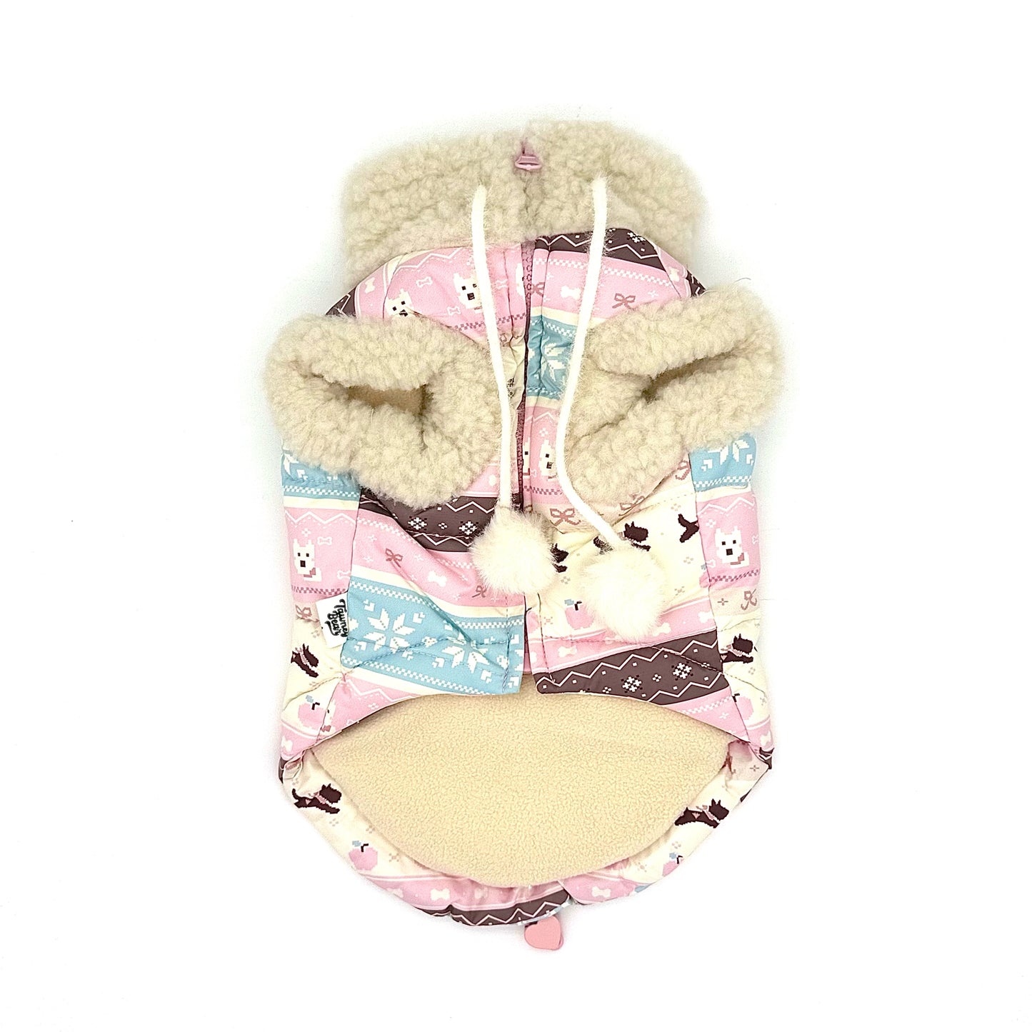 Fair Isle Hunde-Steppweste