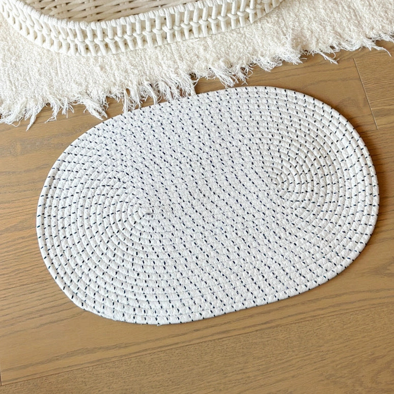 Handgewebtes Haustierbett aus Baumwollseil