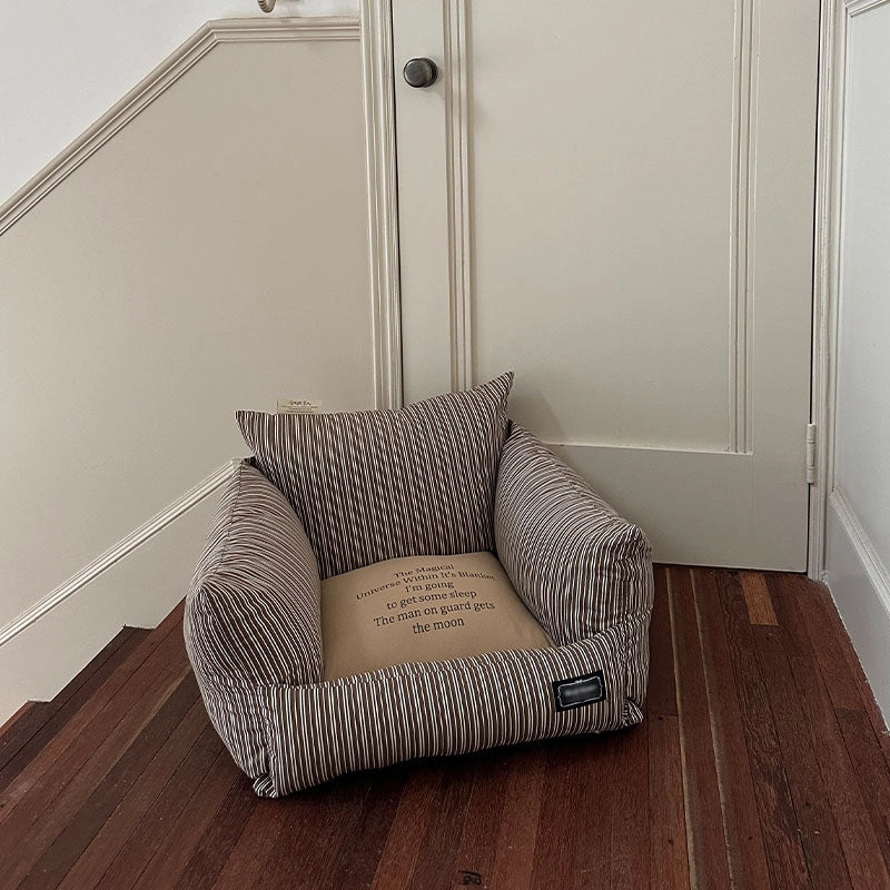 Canapé-lit pour animaux de compagnie en coton lavable