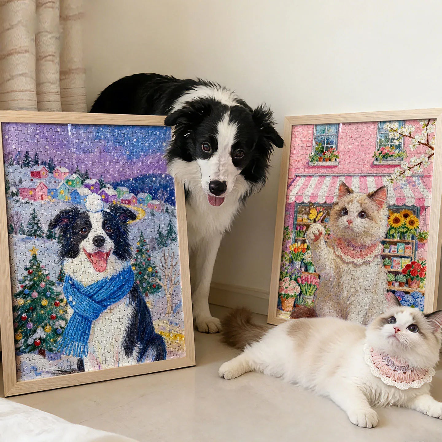 Spring - Custom Pet Puzzle (500 Pieces Framed)