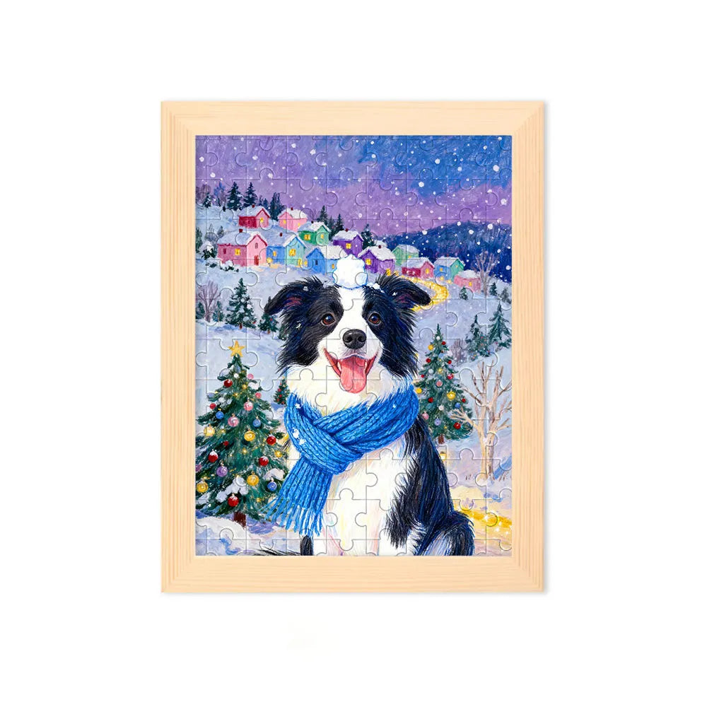 Winter Path - Custom Pet Puzzle (500 Pieces Framed)