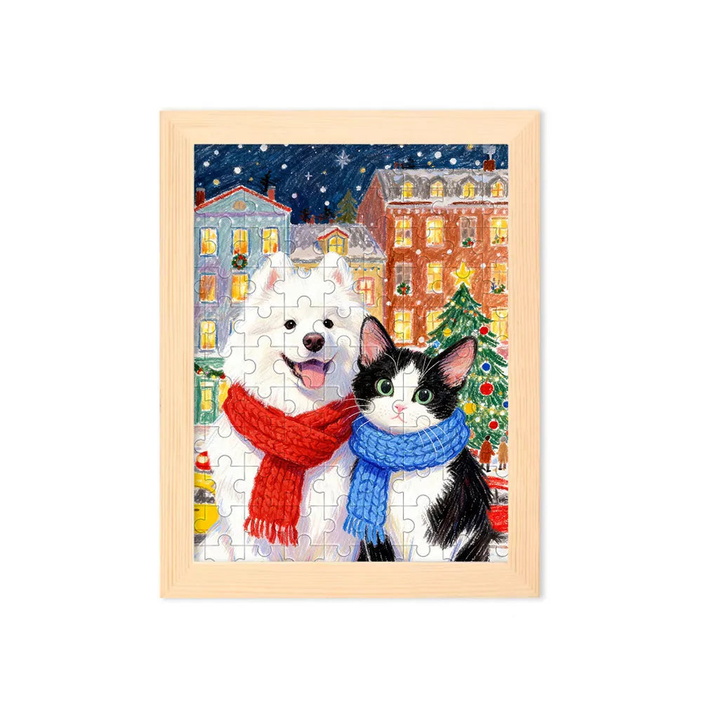 Winter - Custom Pet Puzzle (500 Pieces Framed)