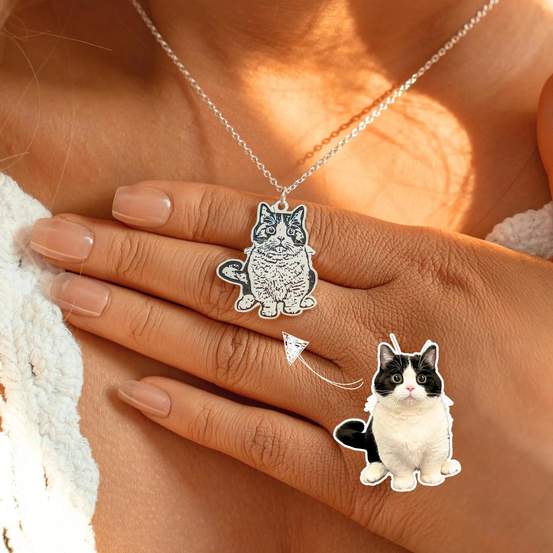 DIY Handmade Pet Photo Necklace - Custom Dog Cat Memorial Keepsake