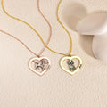 Personalized Pet Portrait Necklace - Custom Engraved Photo Memorial Gift
