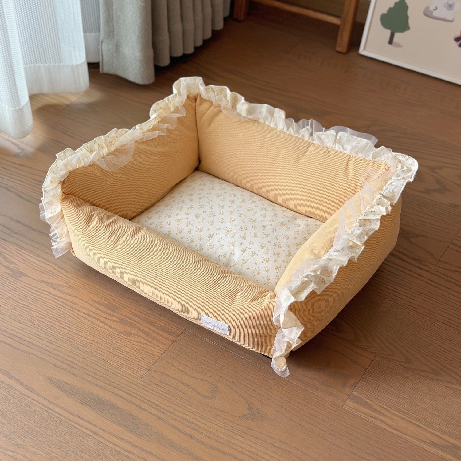 Cozy Corduroy Pet Sofa Bed