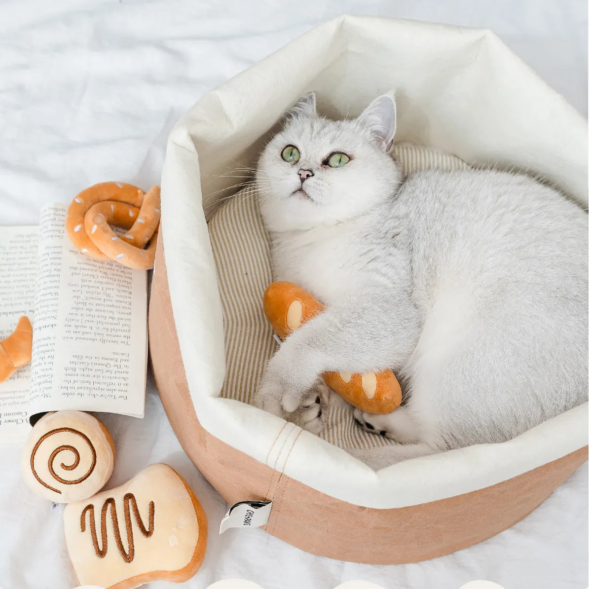 Cozy Kraft Paper Cat Bed