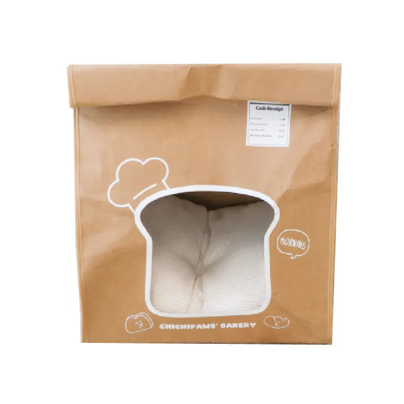 Lit douillet en papier kraft pour chat
