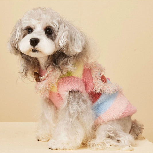 Cozy Winter Knit Dog Sweater Vest
