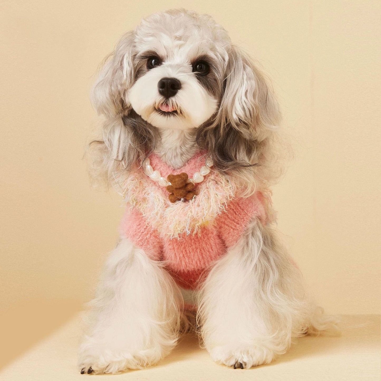 Cozy Winter Knit Dog Sweater Vest