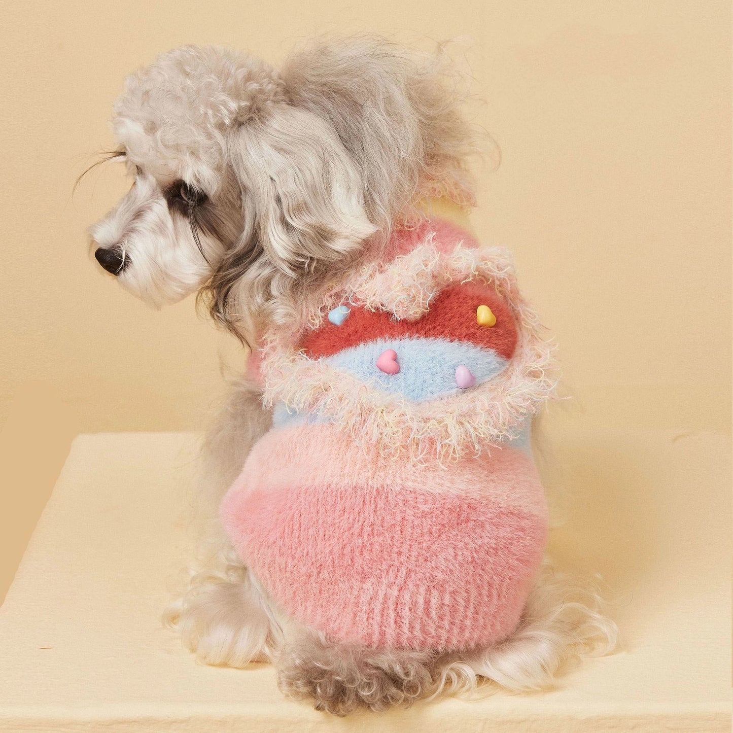 Cozy Winter Knit Dog Sweater Vest