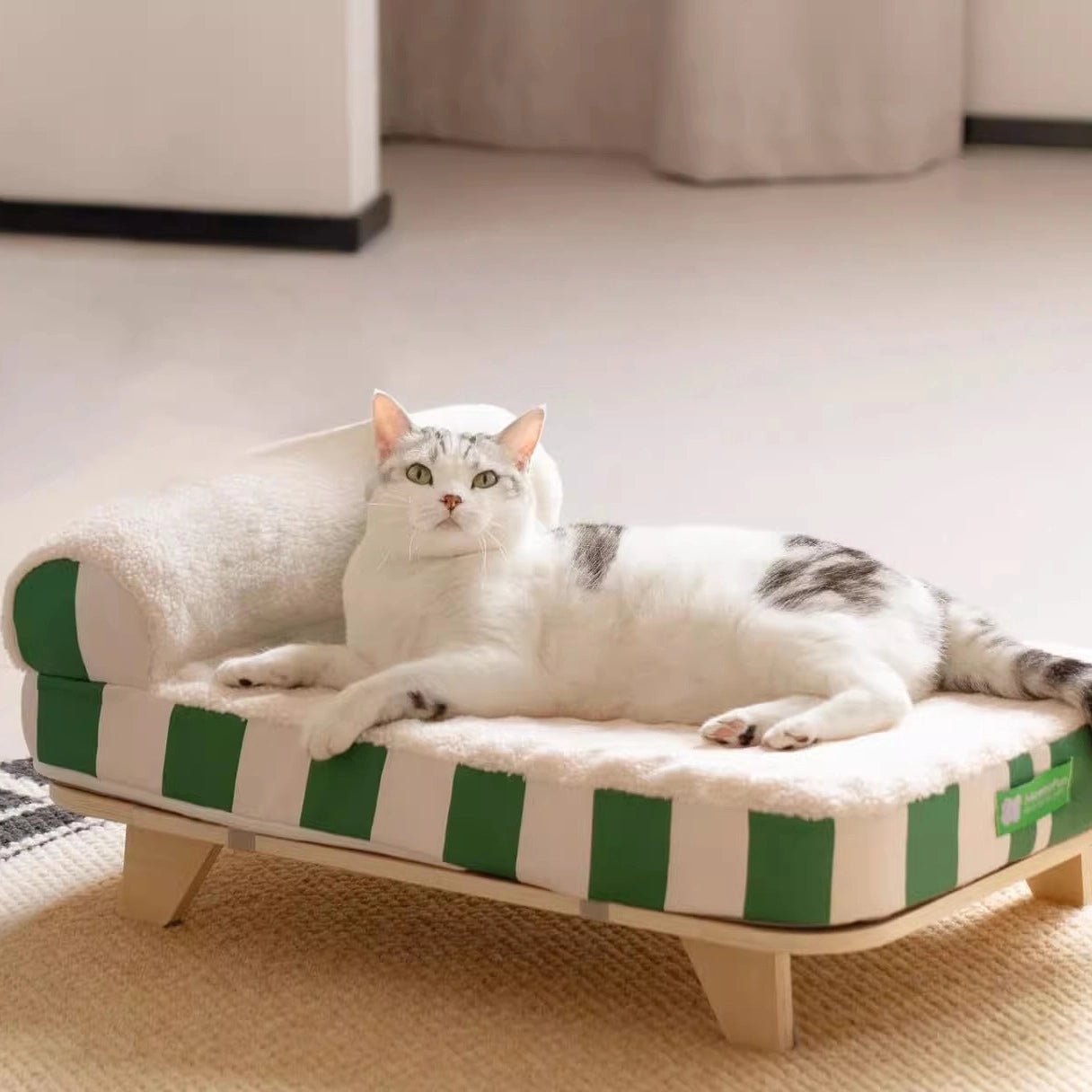 Cozy Wooden Pet Bed