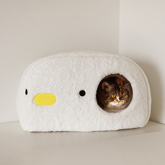 Cute Chick Steamed Bun Cat Bed