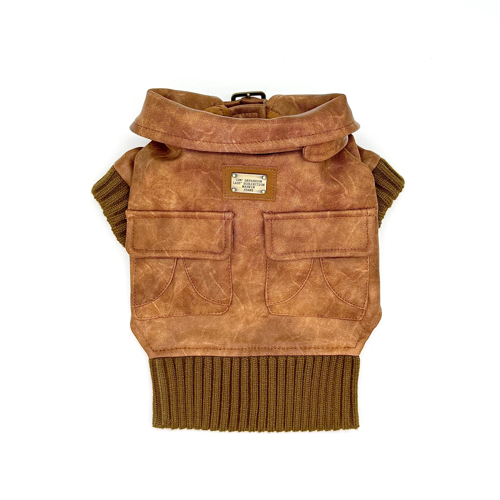 Winter Dog Leather Jacket