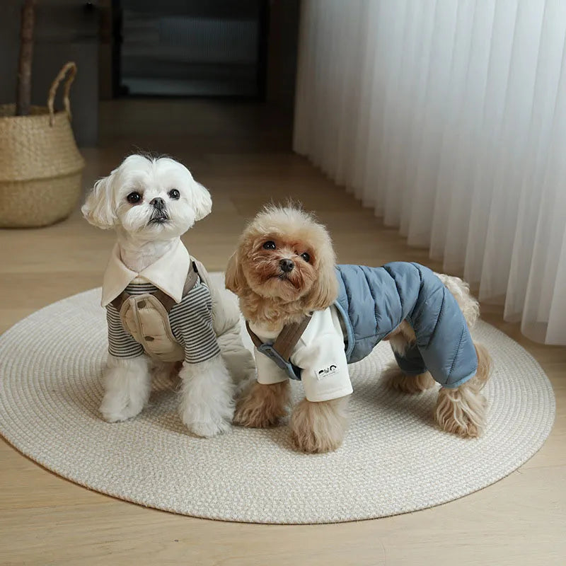Winter Four-Leg Harness Jumpsuit for Dogs