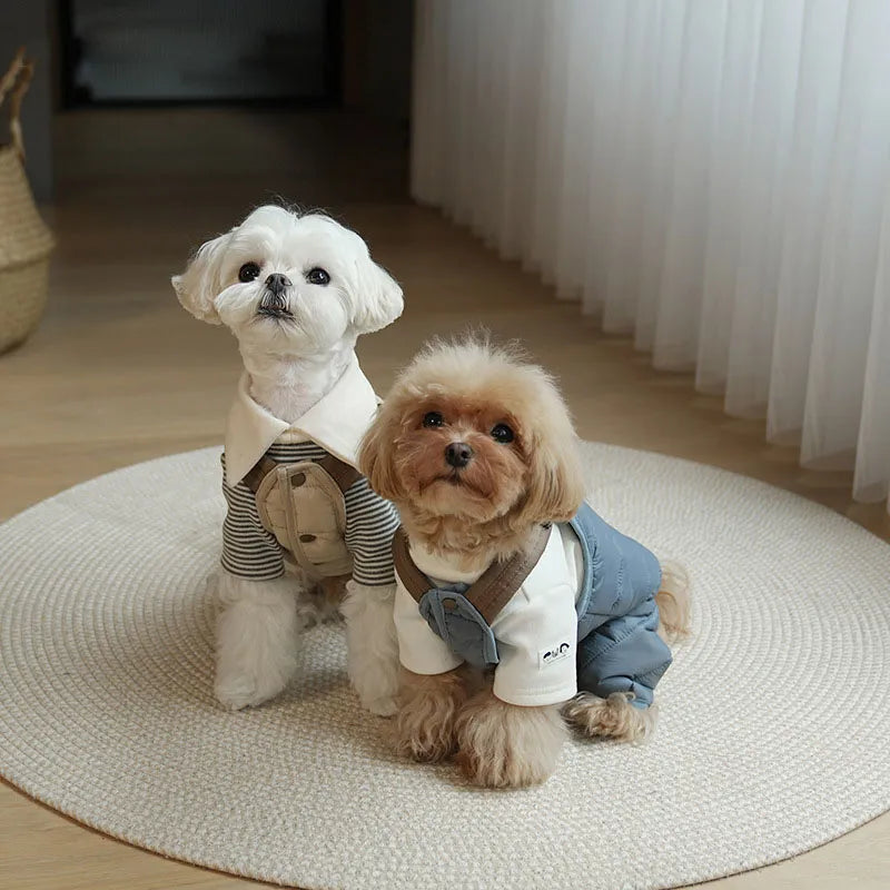 Winter Four-Leg Harness Jumpsuit for Dogs