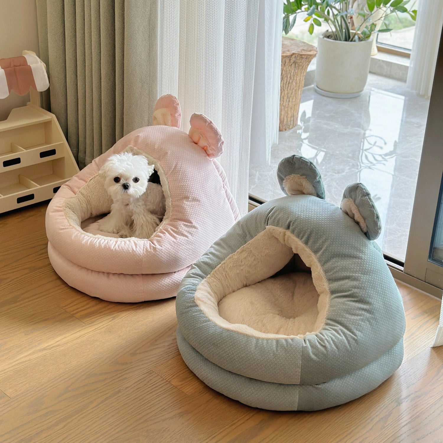 Fluffy Tent Pet Bed