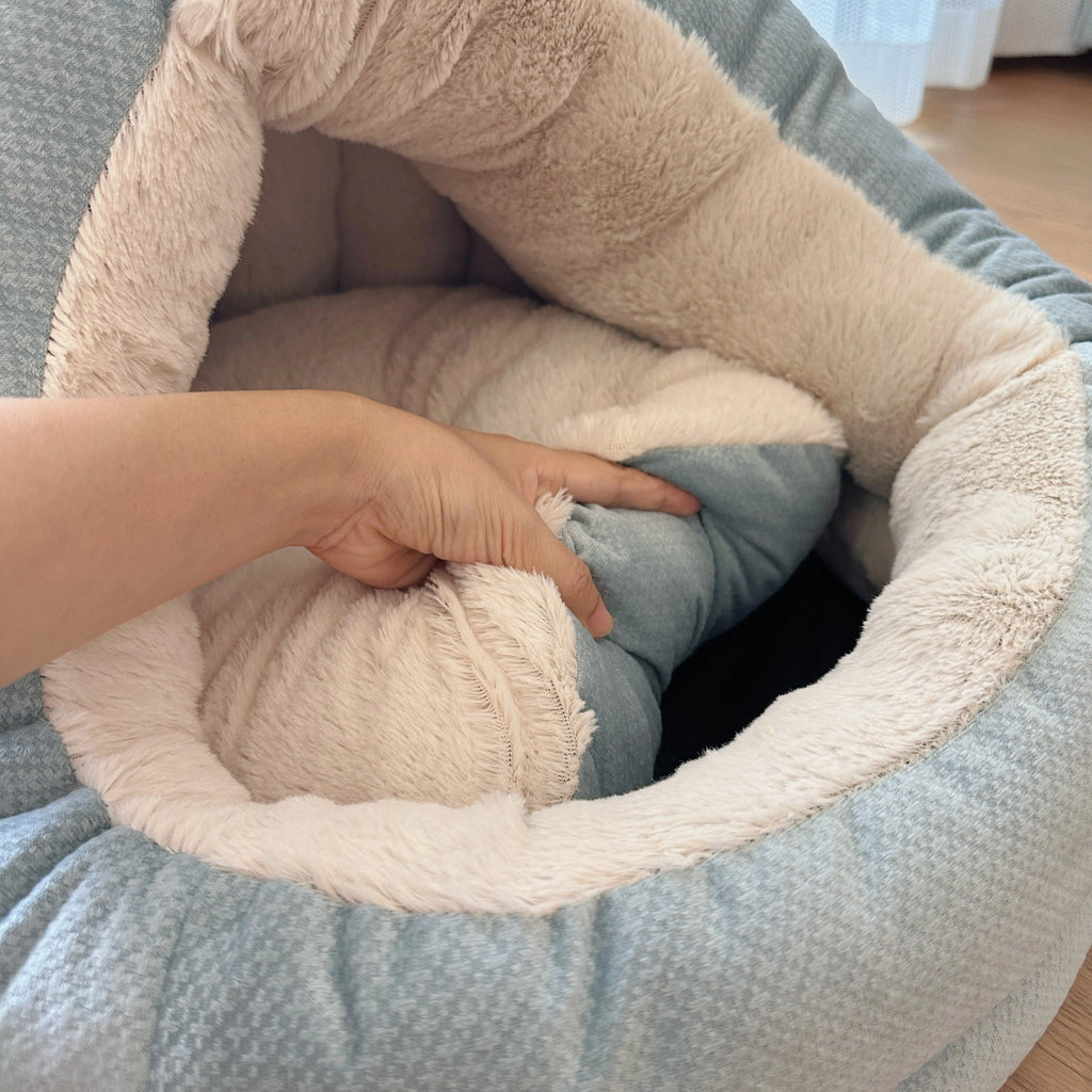 Fluffy Tent Pet Bed