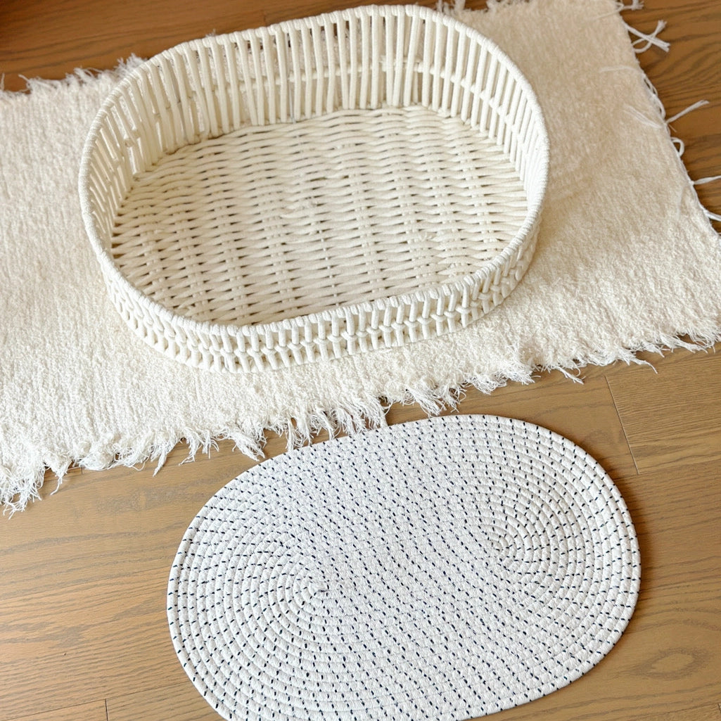Handwoven Cotton Rope Pet Bed