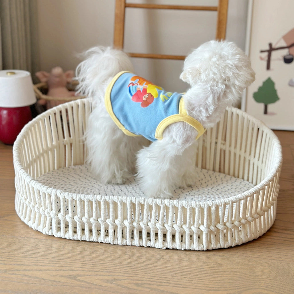 Handwoven Cotton Rope Pet Bed