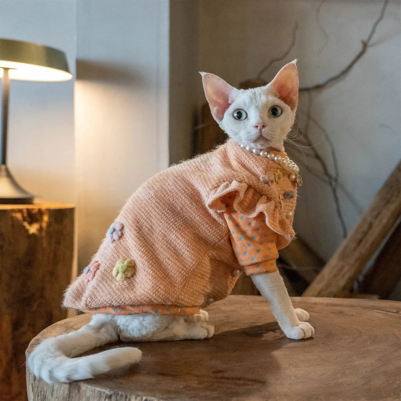 Heavy Sleeve Button Cat Sweater Jacket