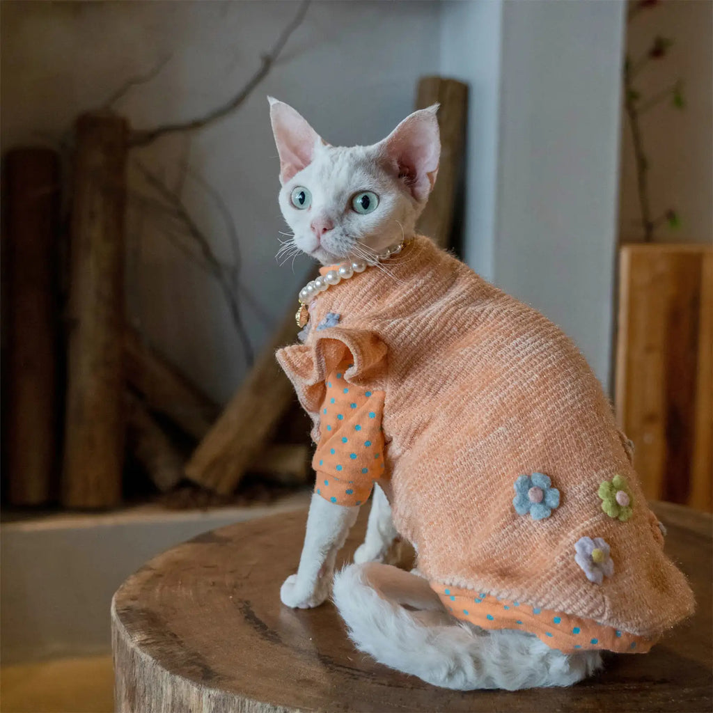Heavy Sleeve Button Cat Sweater Jacket