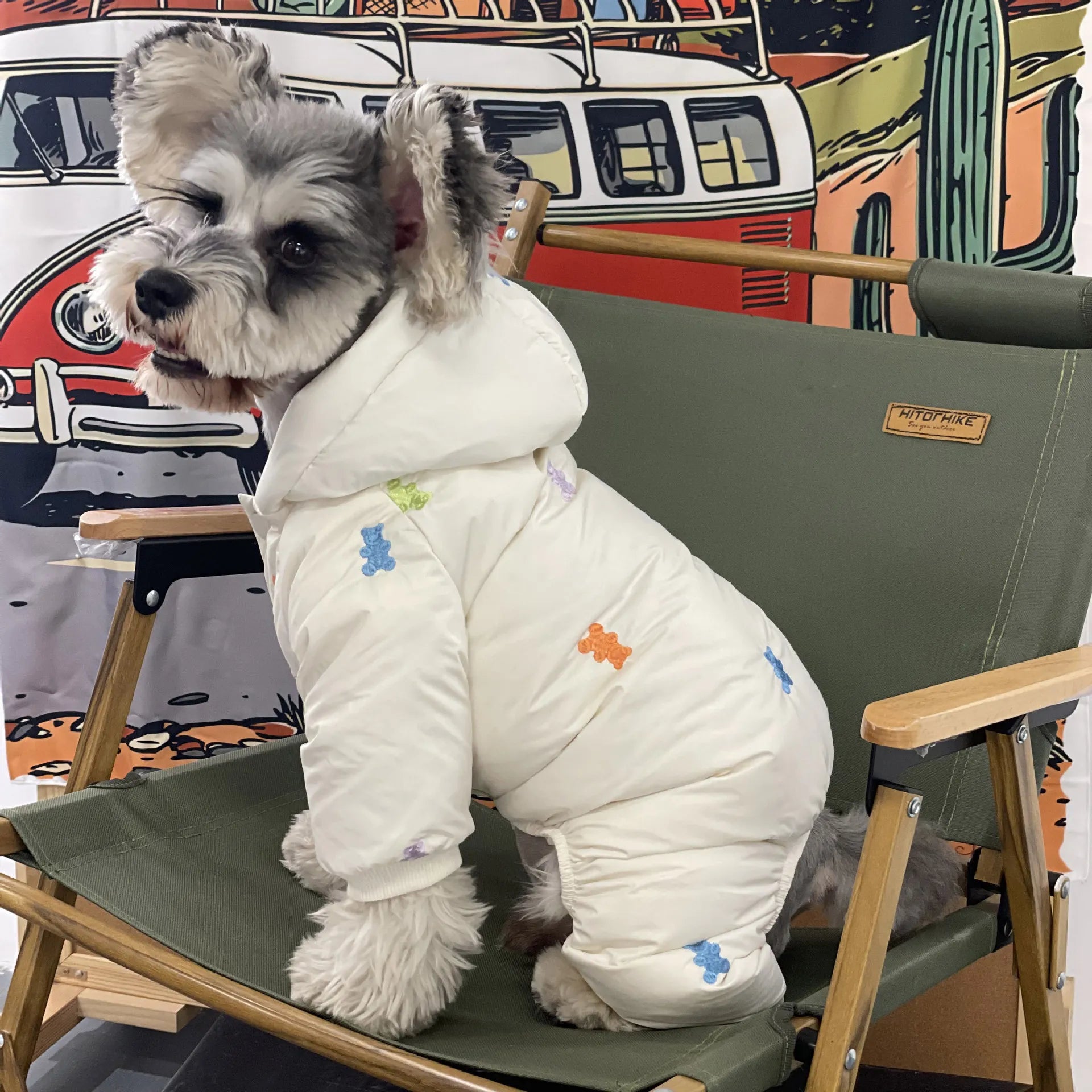 Winter Four-Leg Dog Puffer Jacket