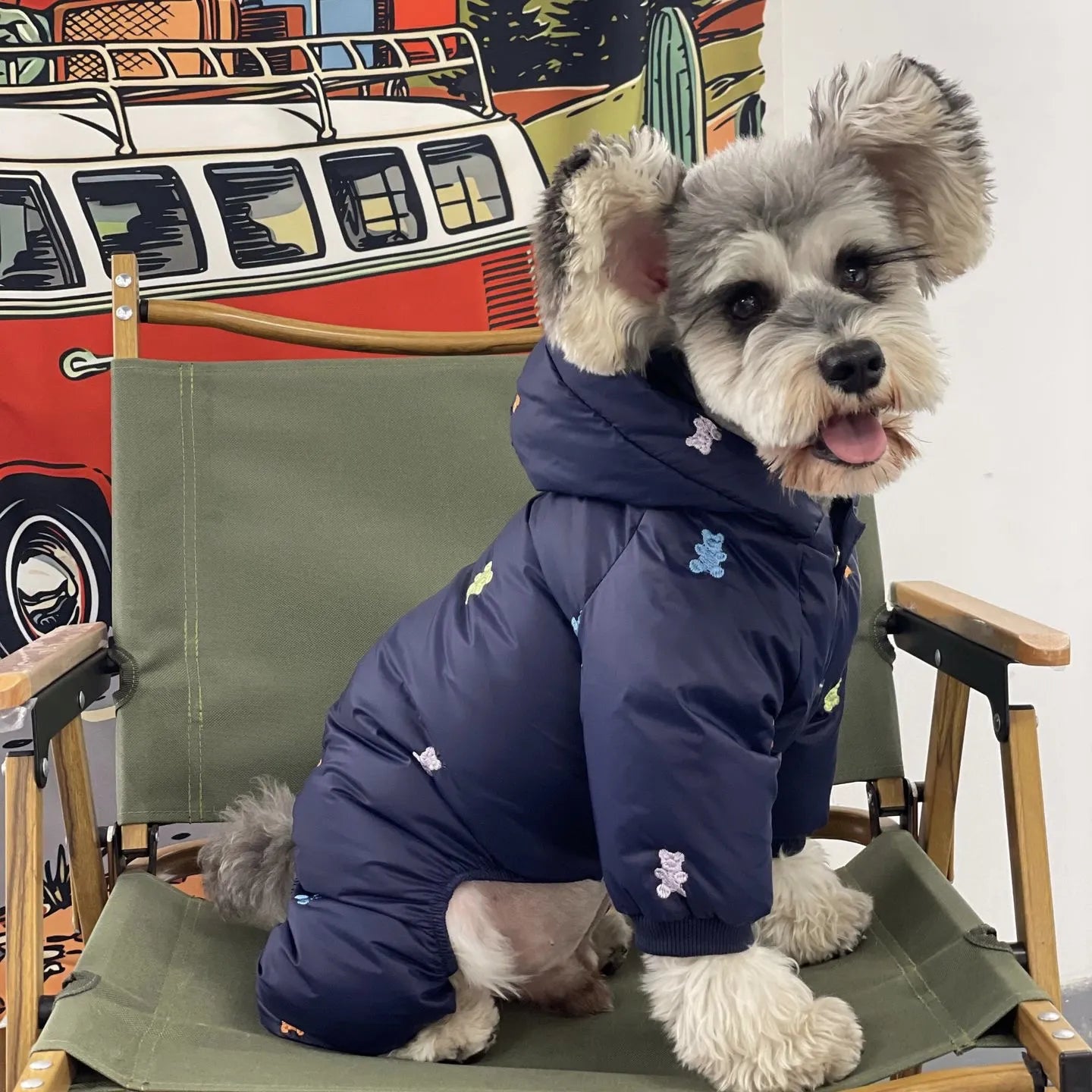 Winter Four-Leg Dog Puffer Jacket