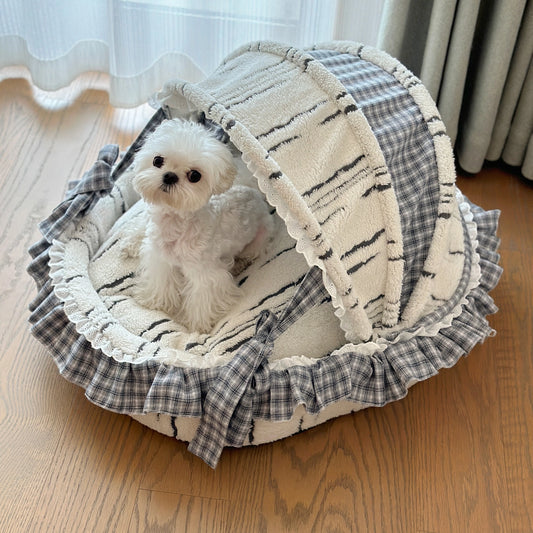 Lit-tente de luxe pour animaux de compagnie