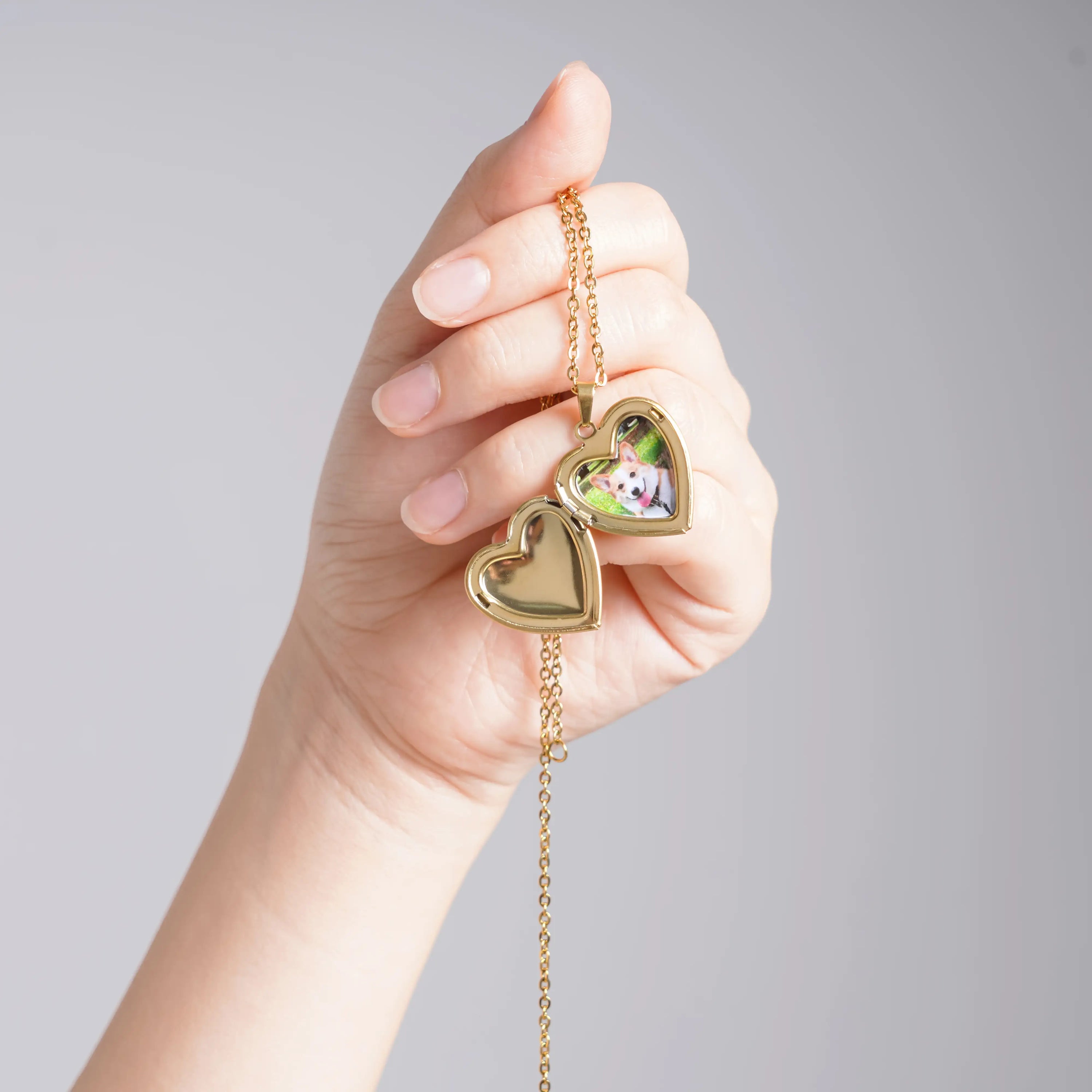 Heart Locket Necklace - Custom Pet Photo Jewelry