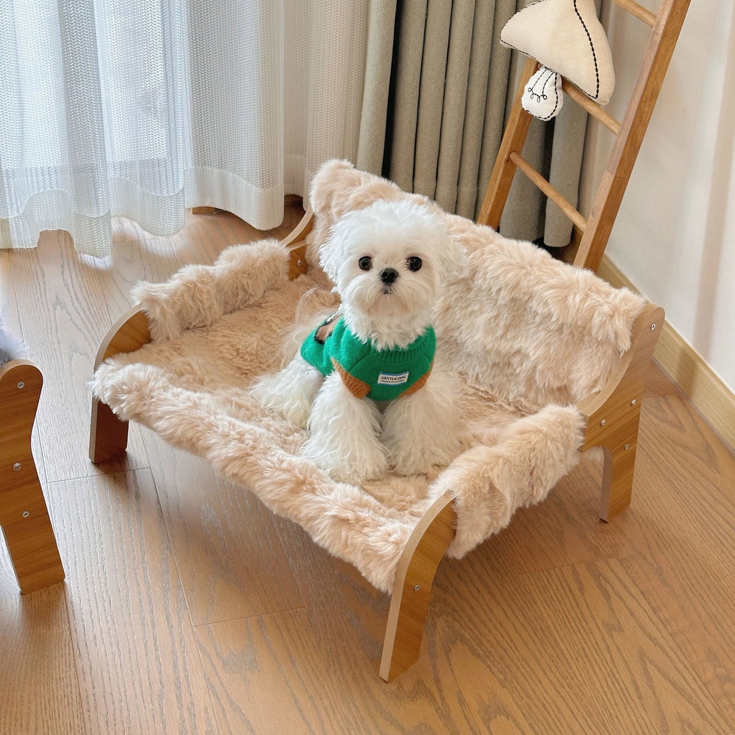 Plüsch-Haustiersofabett für Hunde und Katzen