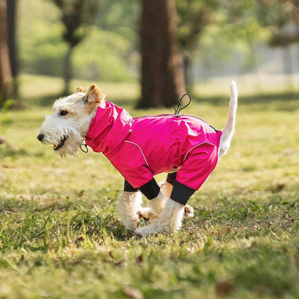 Waterproof Four-Leg Dog Raincoat