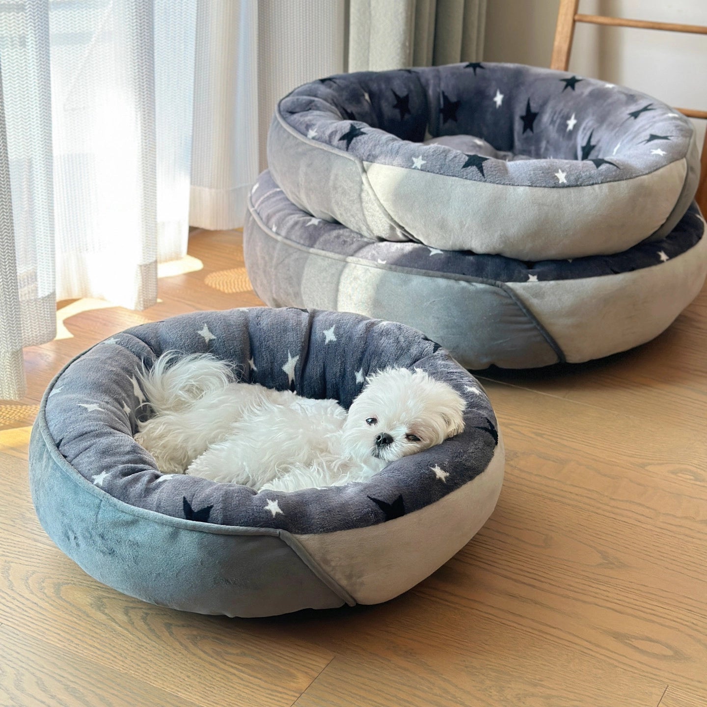 Round Winter Pet Bed