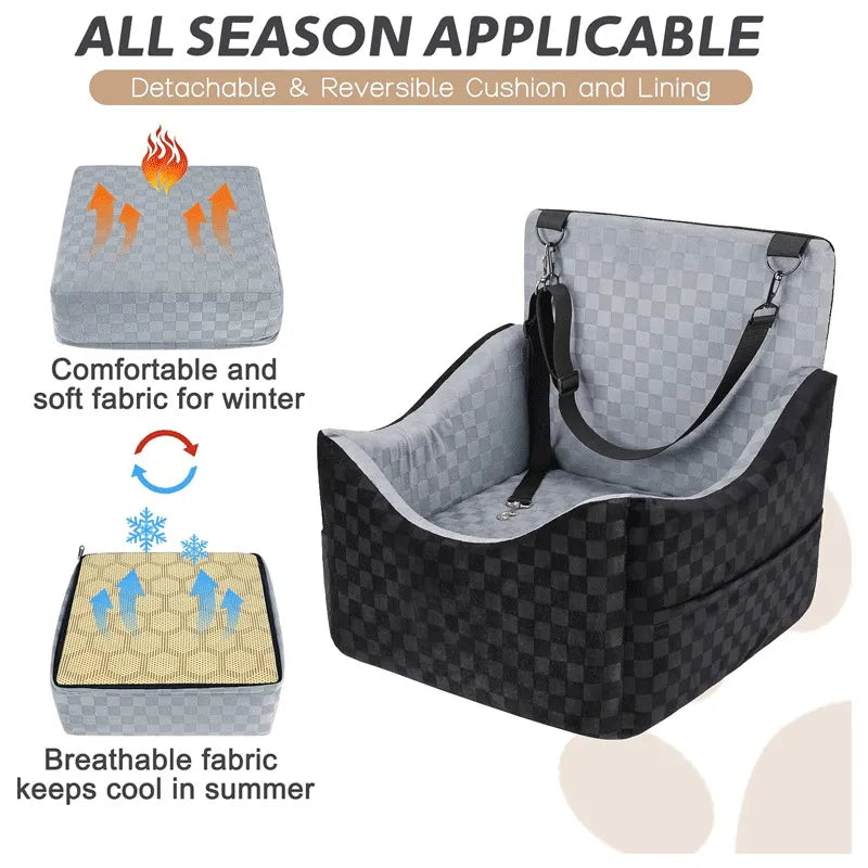 Velvet Car Booster Seat