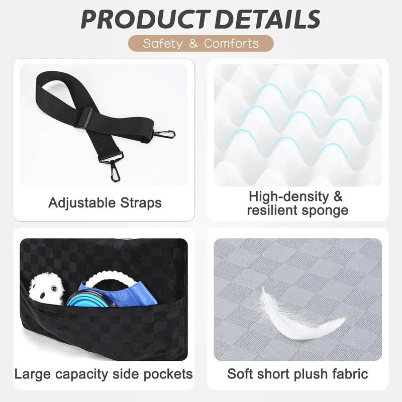 Velvet Car Booster Seat