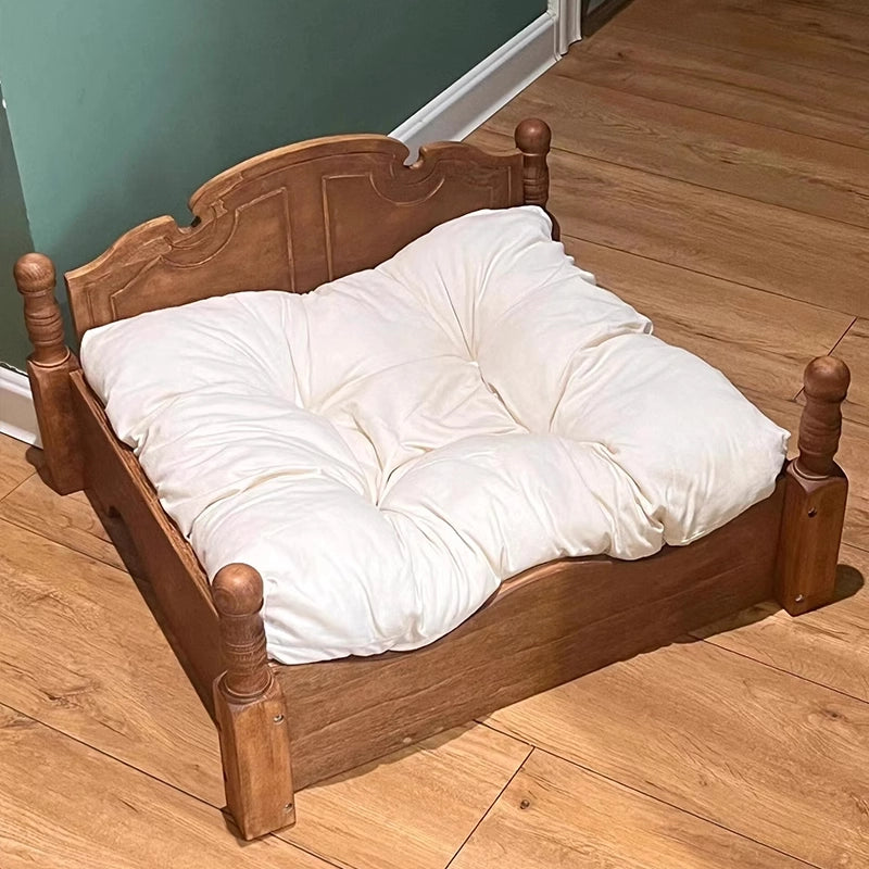 Vintage Solid Wood Princess Dog Bed
