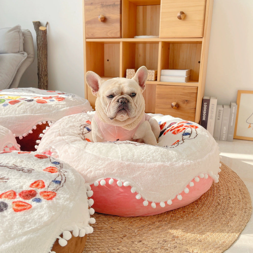 Washable Cake-Shaped Pet Bed