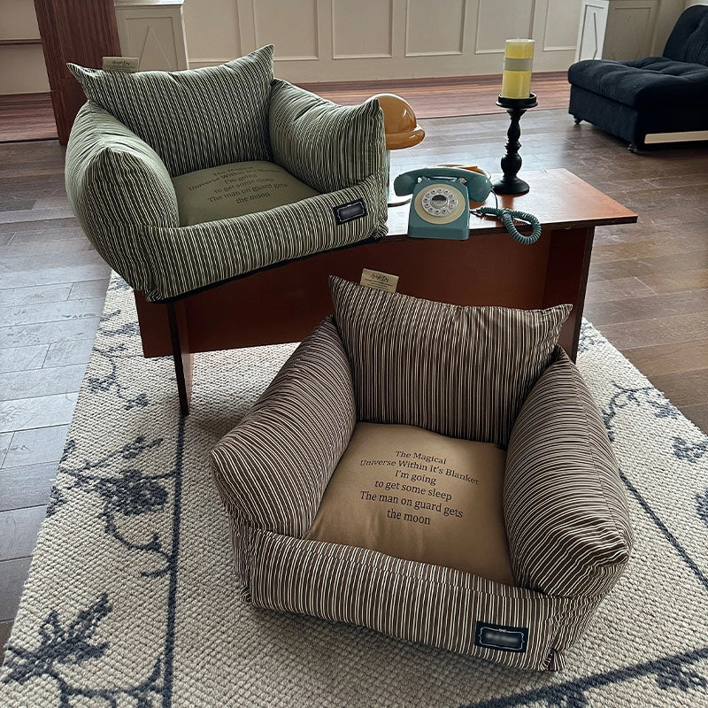 Washable Cotton Pet Bed Sofa