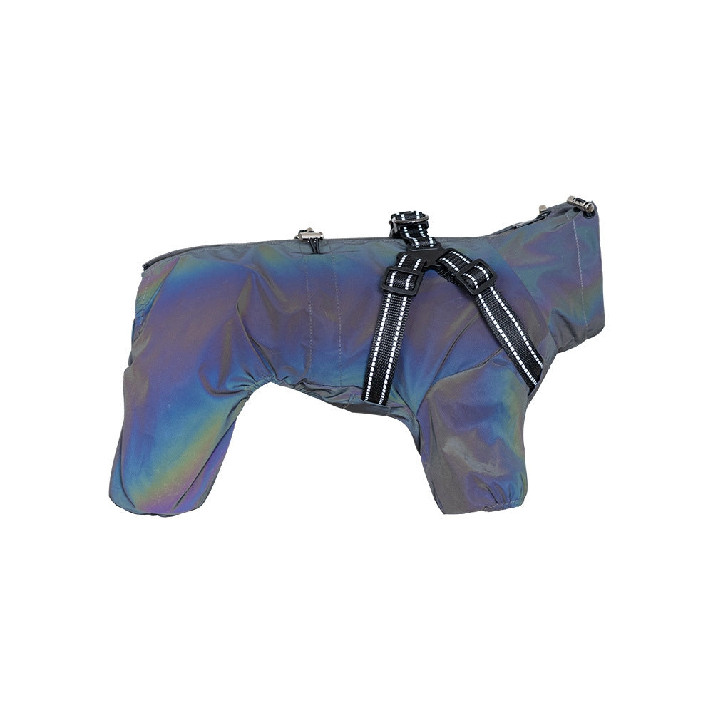 Outdoor Waterproof Four-Leg Dog Raincoat