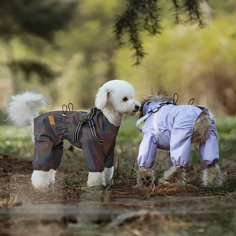 Imperméable d'extérieur pour chien à quatre pattes