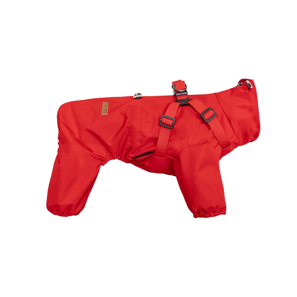 Outdoor Waterproof Four-Leg Dog Raincoat