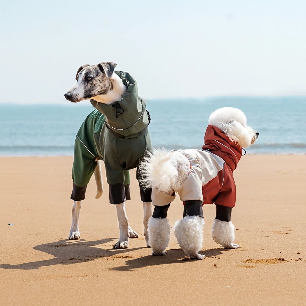 Waterproof Four-Leg Dog Raincoat