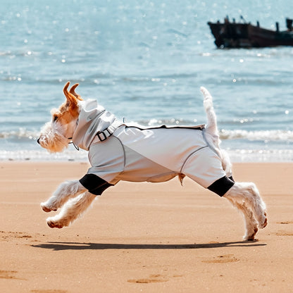 Wasserdichter Regenmantel für vierbeinige Hunde