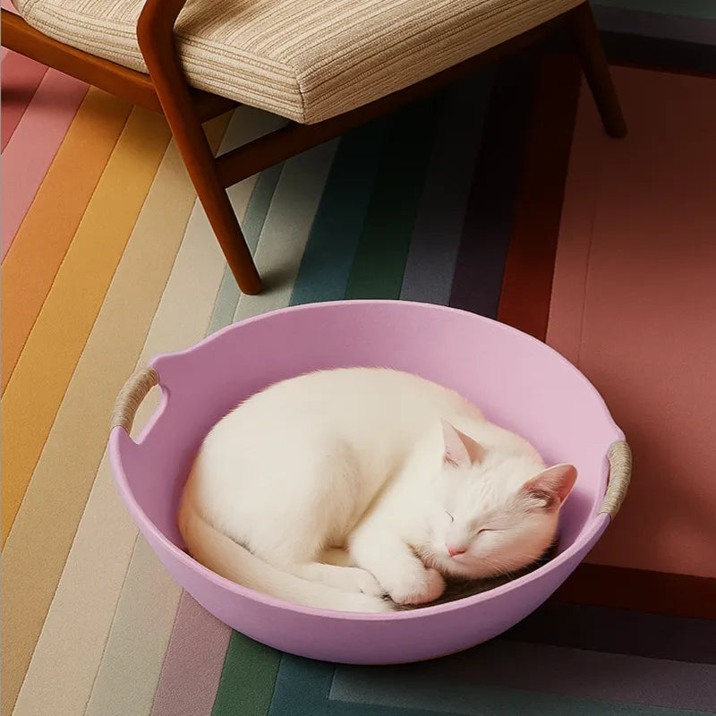 Handcrafted Wool Felt Cat Bed