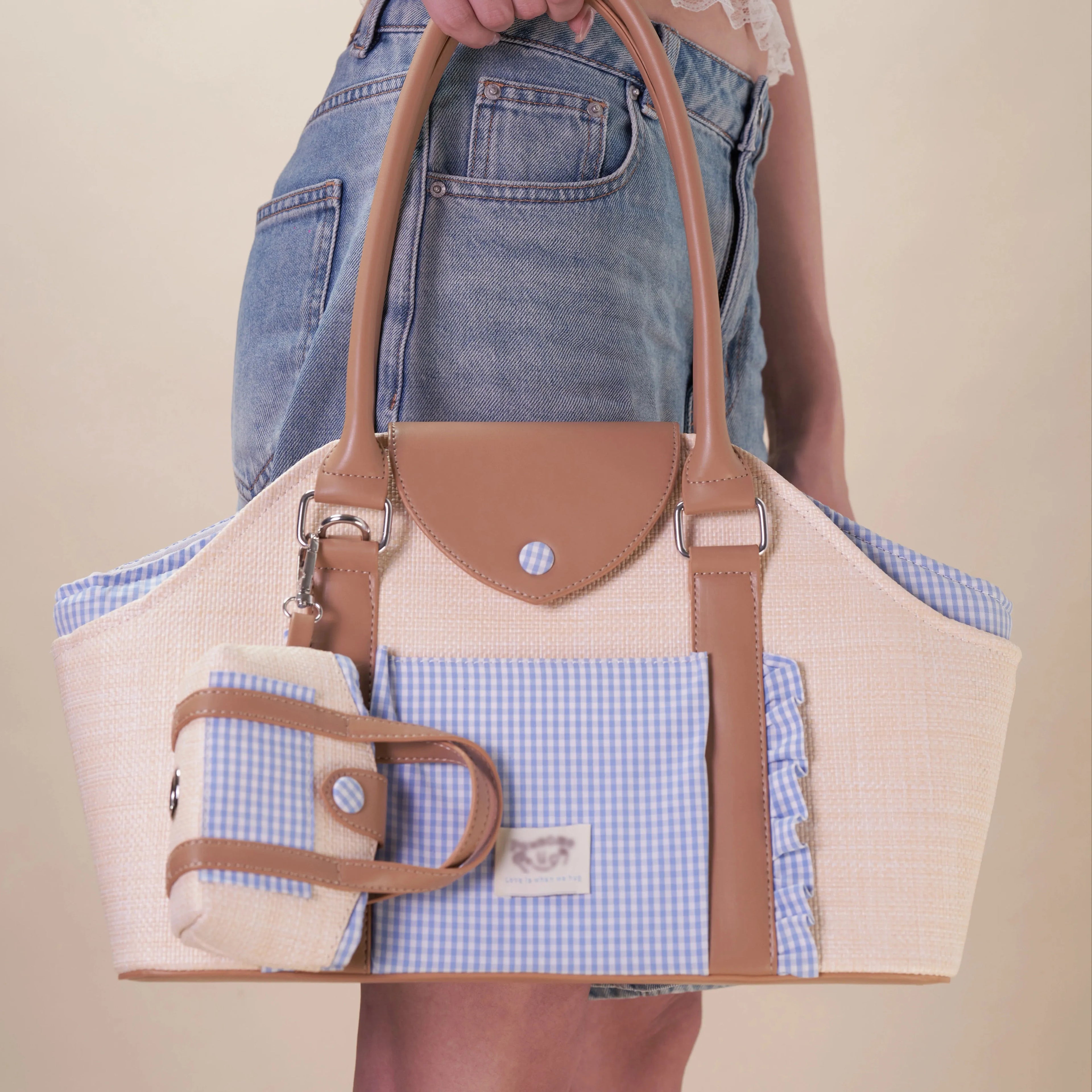 Lightweight Woven Pet Carrier Bag